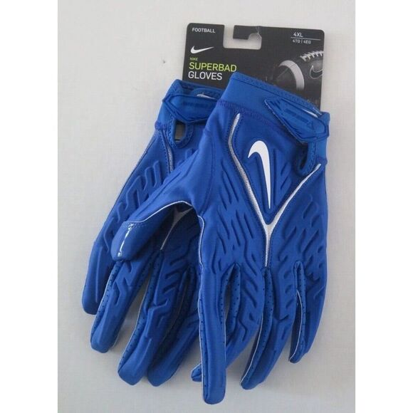 Nike DM0053-468 Unisex Sz 4XL Blue Superbad Football Gloves $70 - Picture 1 of 4